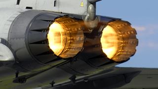 Image bank ID: 96261 A_Typhoon_F2_fighter_ignites_its_afterburners_whilst_taking_off_from_RAF....jpg 