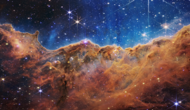 NGC 3324 "Cosmic Cliffs" of the Carina Nebula Taken from the JWST