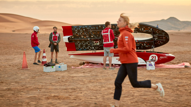 image shows RED Horizon Solar Car